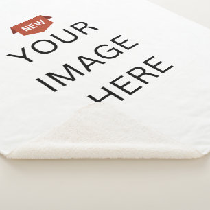 NEW! Sherpa Blanket - Large (60"x 80") Custom