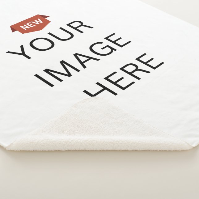 NEW! Sherpa Blanket - Large (60"x 80") Custom (3/4)