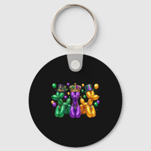 New Shirt Mardi Gras Bead Dogs Louisiana Keychain