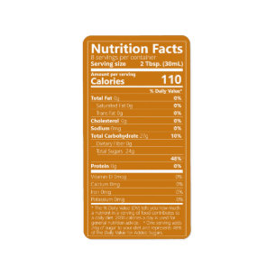 New Single-Ingredient Sugar Nutrition Facts Labels