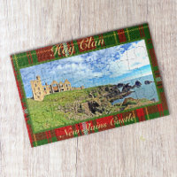 New Slains Castle – Hay Clan Tartan Jigsaw Puzzle