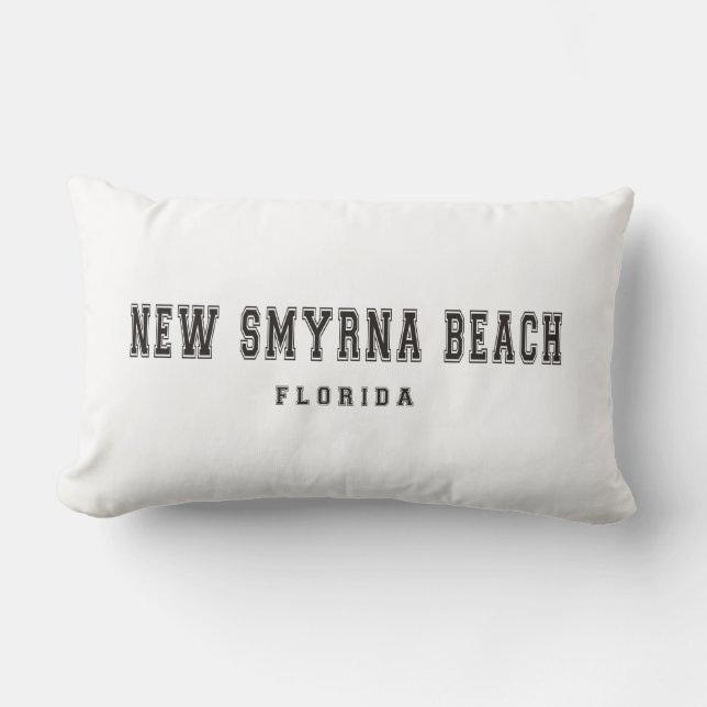 New Smyrna Beach Florida Lumbar Pillow (Front)