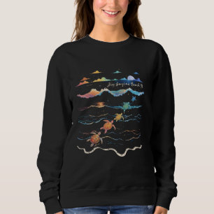 New Smyrna Beach Florida Sea Turtle Lover Beach Va Sweatshirt