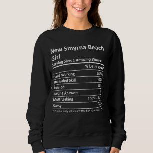 New Smyrna Beach Girl Fl Florida Funny City Home R Sweatshirt