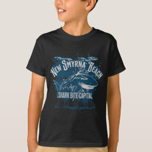 New Smyrna Beach Shark Bite Catal Of The World Gra T-Shirt