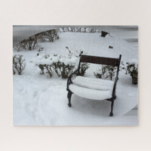 New snow on the armchair jigsaw puzzle