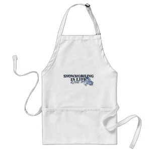 NEW-SNOWMOBILING-IS-LIFE-DIS STANDARD APRON