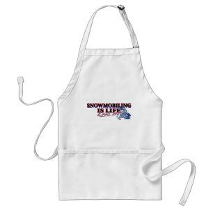 NEW-SNOWMOBILING-IS-LIFE STANDARD APRON
