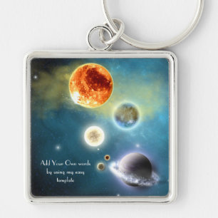 New solar system Keychain
