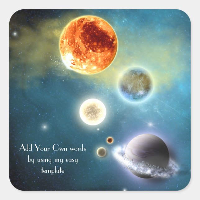 New solar system Sticker (Front)