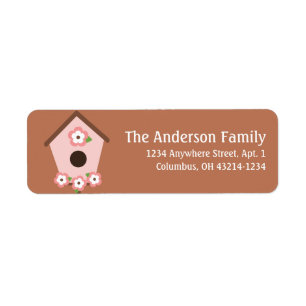 New Song Birdhouse Spring Season Address Labels