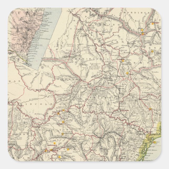 New South Wales 3 Square Sticker (Front)