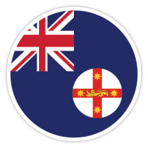 New South Wales Australia Flag Sticker