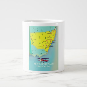 New South Wales Australia map Large Coffee Mug
