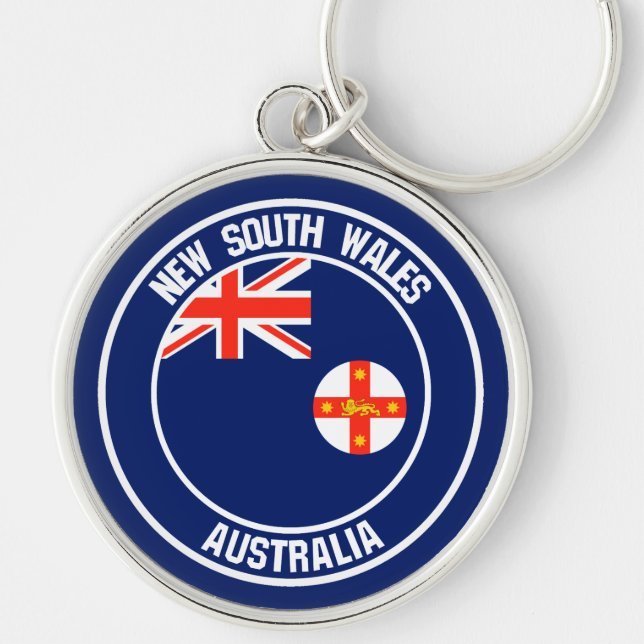 New South Wales Round Emblem Keychain (Front)