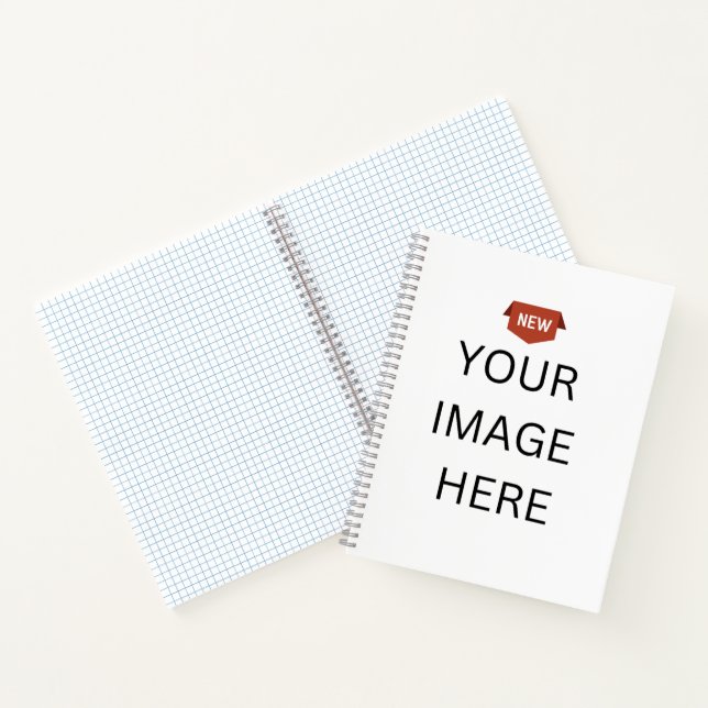 NEW! Spiral Notebook 8.5"x11" Graph - Grey Spiral (Inside)