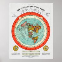New Standard Map of the World Flat Earth Earther