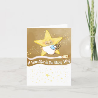New Star Baby Flat Announcement Card