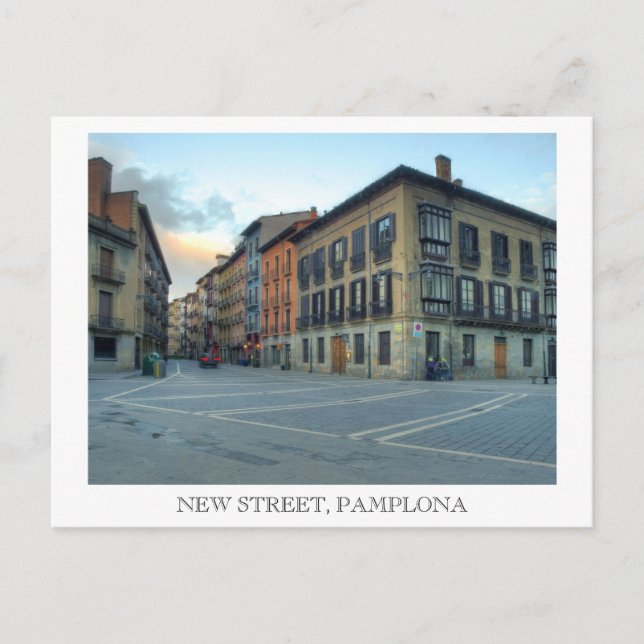 New street, Pamplona Postcard (Front)