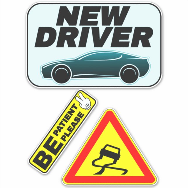 New Student Signs - Please Be Patient New Driver (Front)