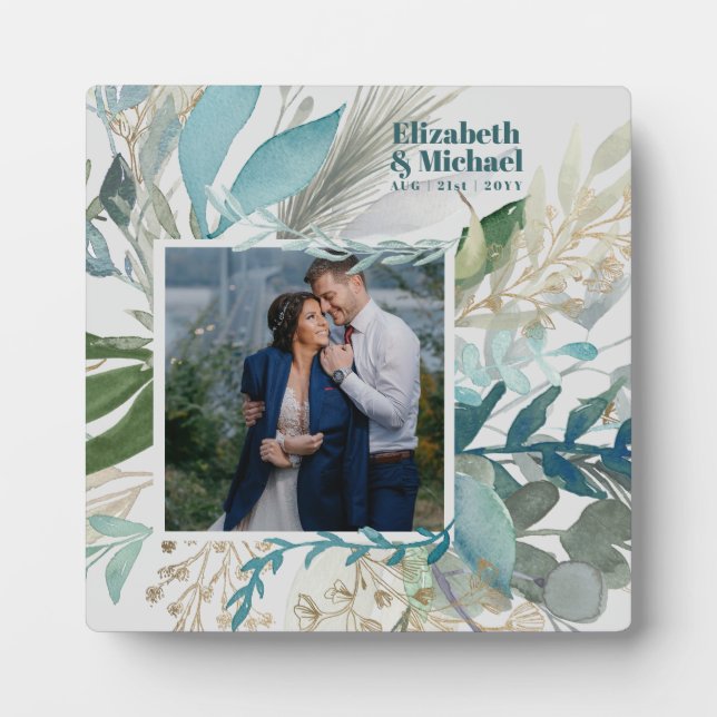 NEW! Stunning Newly Wed PHOTO Gift or Anniversary Plaque (Front)