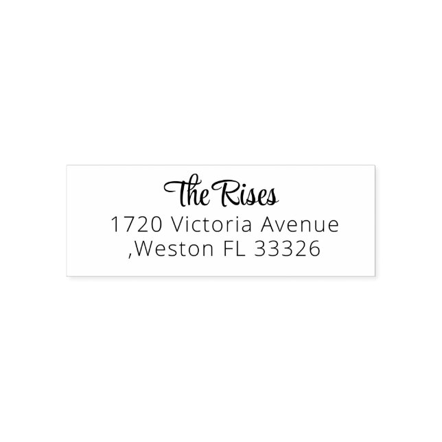 NEW Stylish Script Return Address  Self-inking Sta Stamp (Design)