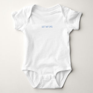 New Sweet Baby NAME Blue Boy Shower Fun Bodysuit