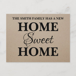 New Sweet Home Moving Announcement Postcard