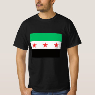 New Syrian Flag Syria free freedom post revolution T-Shirt