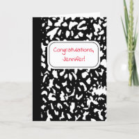 New Teacher Congratulations Notebook