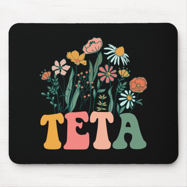 New Teta Wildflower First Birthday &amp; Baby Show Mouse Pad (Front)