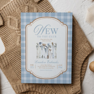 New the Club Golf Baby Shower Invitation