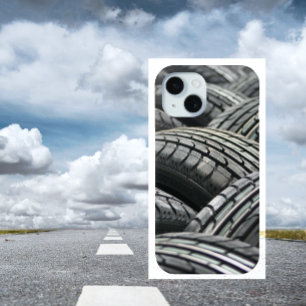 New Tires Arranged in Rows iPhone 15 Case