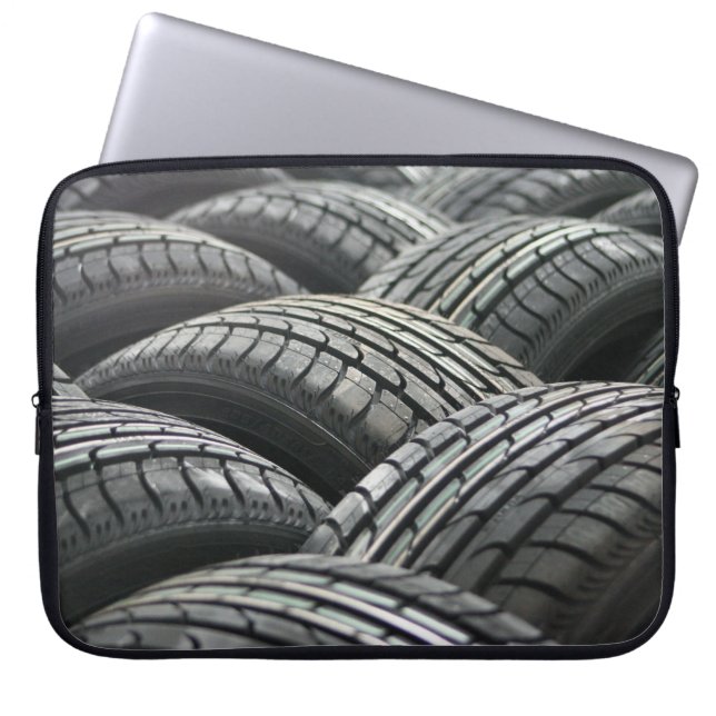 New Tires Laptop Sleeve (Front)