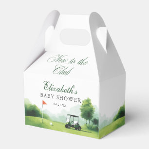 New to the Club Golf Birthday Watercolor Favor Box