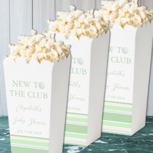 New To The Club Preppy Baby Shower Favor Box
