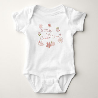 New to the Cousin Crew baby bodysuit