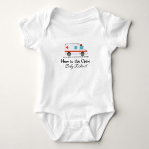 New to the Crew Ambulance - Cute Ambulance Baby Bodysuit