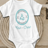 New to the Crew Nautical Teal Boat Anchor Custom