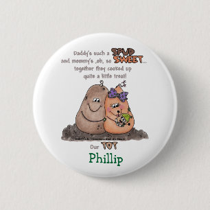 New Tot 2 Inch Round Button