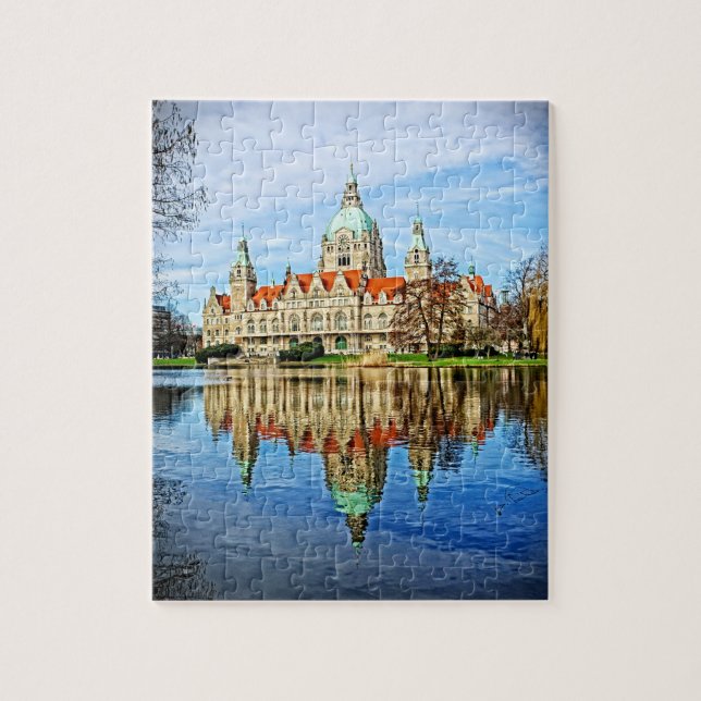 New Town Hall - Hanover, Germany - 8x10 - 110 pcs Jigsaw Puzzle (Vertical)