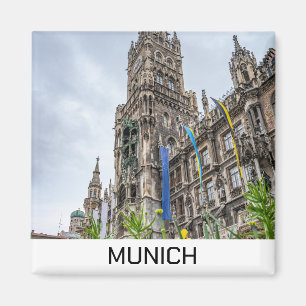 New Town Hall tower in Munich, Germany Magnet