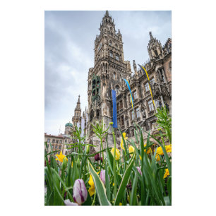 New Town Hall tower in Munich, Germany Photo Print