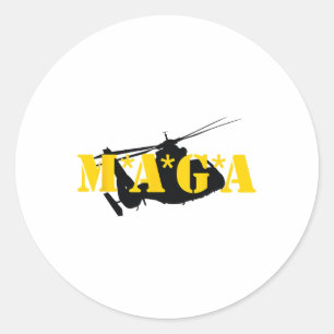 New! Trump Gold Mega Dark Tee - Trump Dark Gold Classic Round Sticker