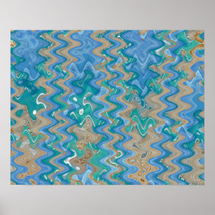 New Turks Pier Abstract 3, 2011 SVP Images Poster