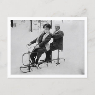 New Type Sled Postcard