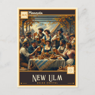 New Ulm, Minnesota    Vintage Postcard