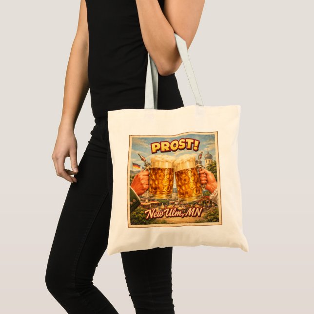 New Ulm MN Minnesota German Prost Tote Bag (Front (Product))