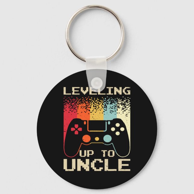 New Uncle For Men Boys Soon To Be Uncle Nephew Gam Keychain (Front)
