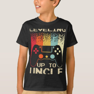 New Uncle For Men Boys Soon To Be Uncle Nephew Gam T-Shirt